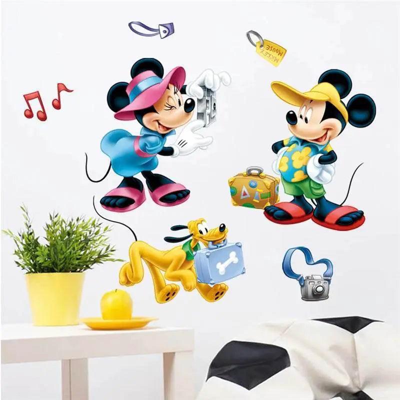  Vibrant 3D Wall Decals Mickey Minnie Kids Room Toyland EU -  ToylandEU™