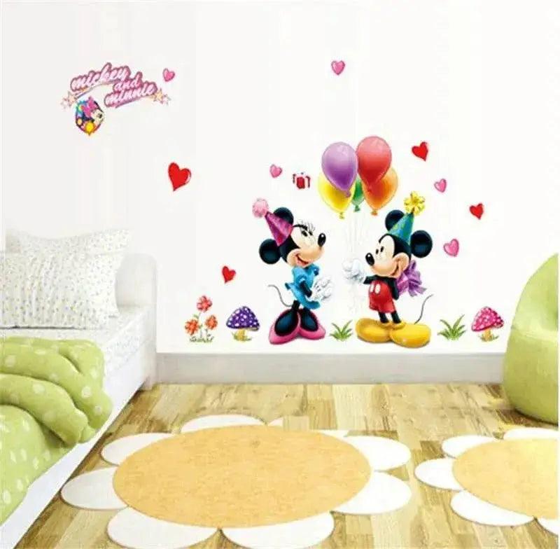  Vibrant 3D Wall Decals Mickey Minnie Kids Room Toyland EU -  ToylandEU™