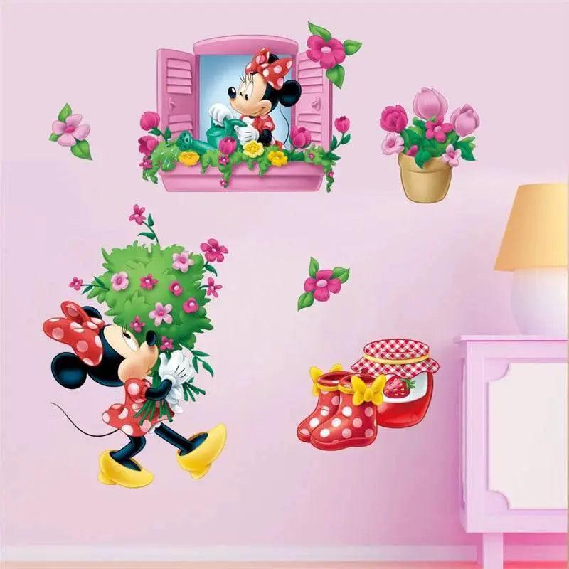 Vibrant 3D Wall Decals Mickey Minnie Kids Room Toyland EU -  ToylandEU™