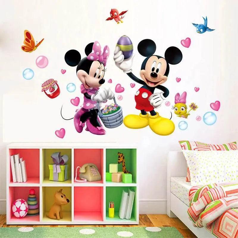  Vibrant 3D Wall Decals Mickey Minnie Kids Room Toyland EU -  ToylandEU™