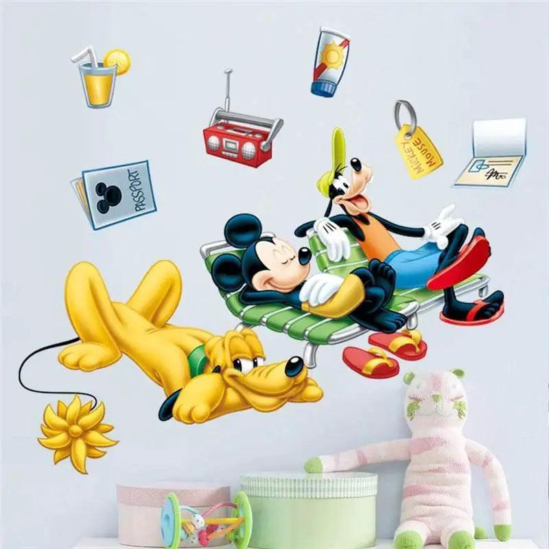  Vibrant 3D Wall Decals Mickey Minnie Kids Room Toyland EU -  ToylandEU™