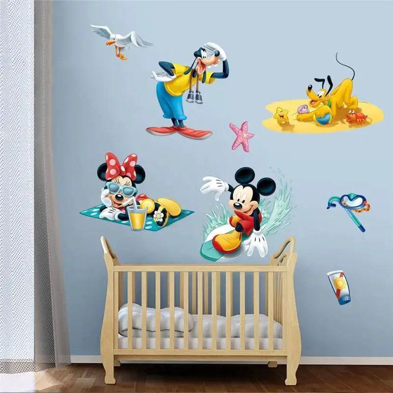  Vibrant 3D Wall Decals Mickey Minnie Kids Room Toyland EU -  ToylandEU™