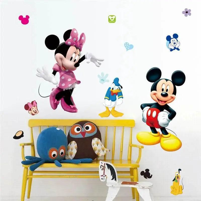  Vibrant 3D Wall Decals Mickey Minnie Kids Room Toyland EU -  ToylandEU™
