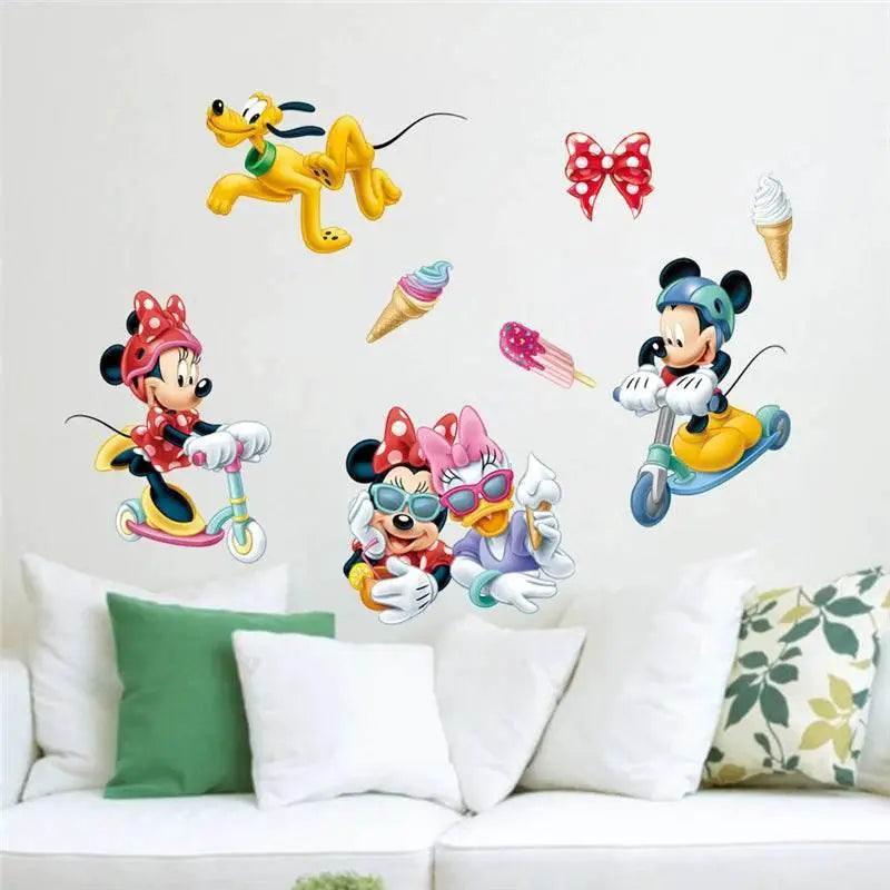  Vibrant 3D Wall Decals Mickey Minnie Kids Room Toyland EU -  ToylandEU™
