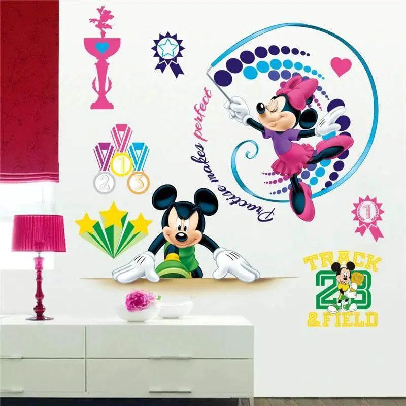  Vibrant 3D Wall Decals Mickey Minnie Kids Room Toyland EU -  ToylandEU™