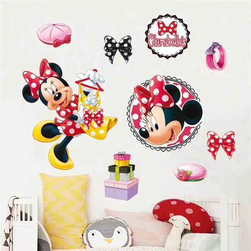  Vibrant 3D Wall Decals Mickey Minnie Kids Room Toyland EU -  ToylandEU™