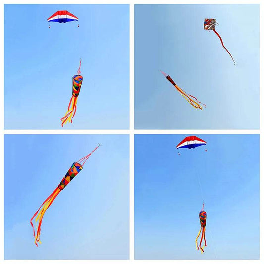 Vibrant 4m Nylon Ripstop Kite Windsock - Durable & Fun, Free Shipping! - ToylandEU