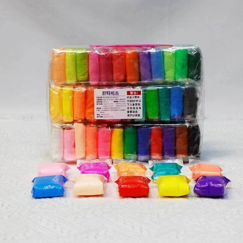 Vibrant Air Dry Plasticine Modeling Clay 36 Color For Kids - ToylandEU