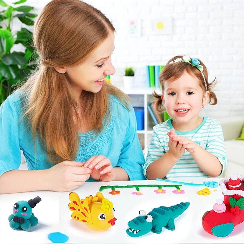 Vibrant Air Dry Plasticine Modeling Clay 36 Color For Kids - ToylandEU