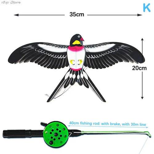 Vibrant Butterfly and Eagle Kite Set for Kids - Fun Outdoor Activity - ToylandEU