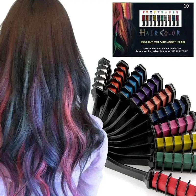 Vibrant Children Hair Dye Comb Set for Creative and Fun Hairstyling Activities - ToylandEU