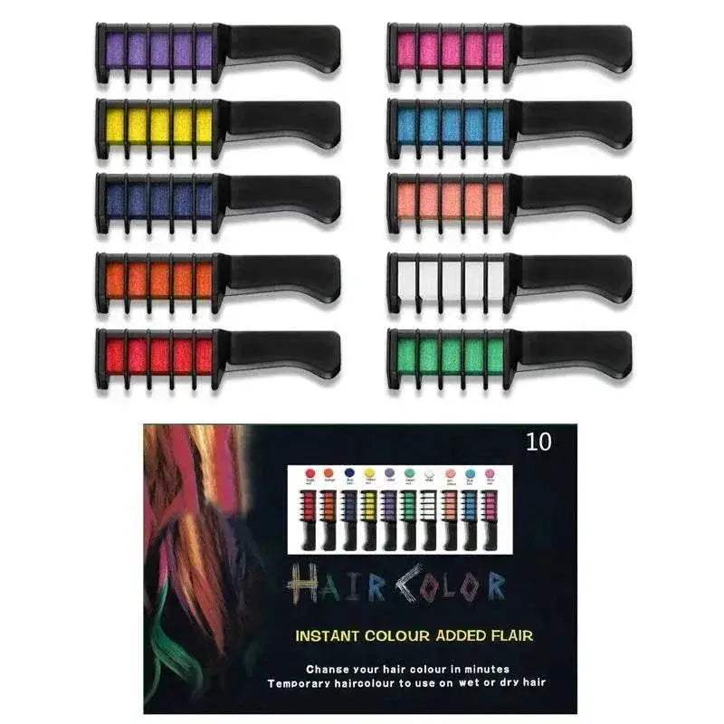 Vibrant Children Hair Dye Comb Set for Creative and Fun Hairstyling Activities - ToylandEU