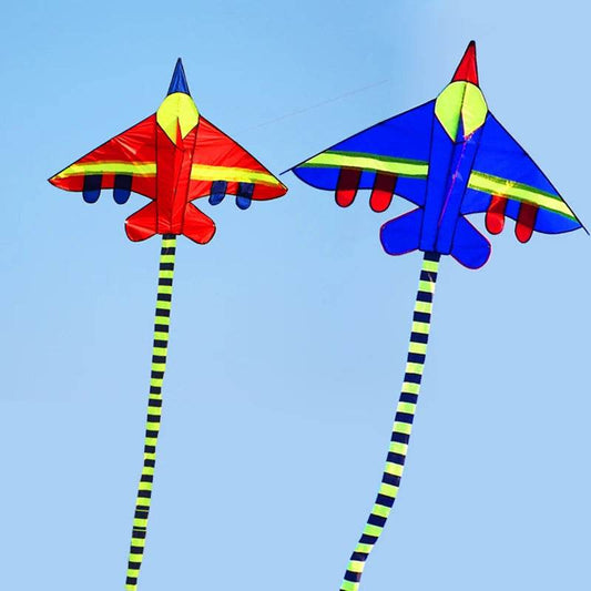 Vibrant Children's Fighter Plane Kite with 50m Line - CE Certified Fun! - ToylandEU
