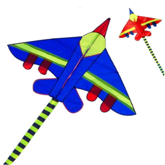 Vibrant Children's Fighter Plane Kite with 50m Line - CE Certified Fun! - ToylandEU