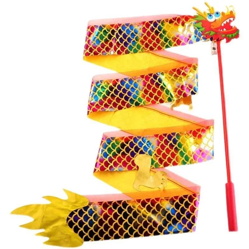 Vibrant Dragon Ribbon Lantern With Lights For Kids - ToylandEU