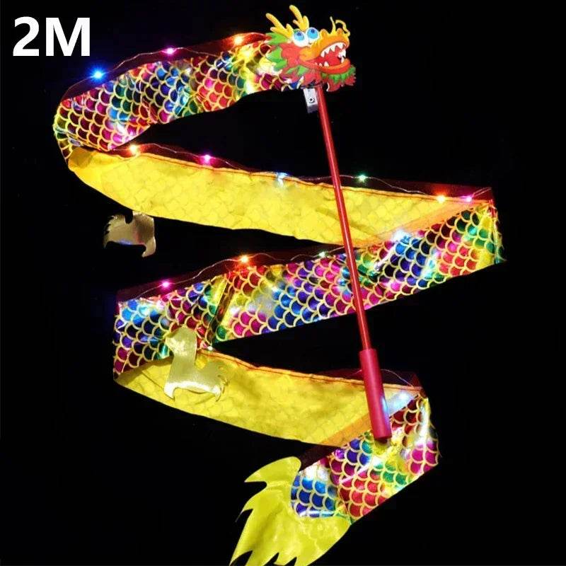 Vibrant Dragon Ribbon Lantern With Lights For Kids - ToylandEU