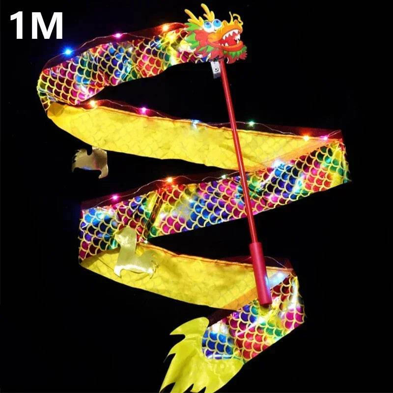 Vibrant Dragon Ribbon Lantern With Lights For Kids - ToylandEU