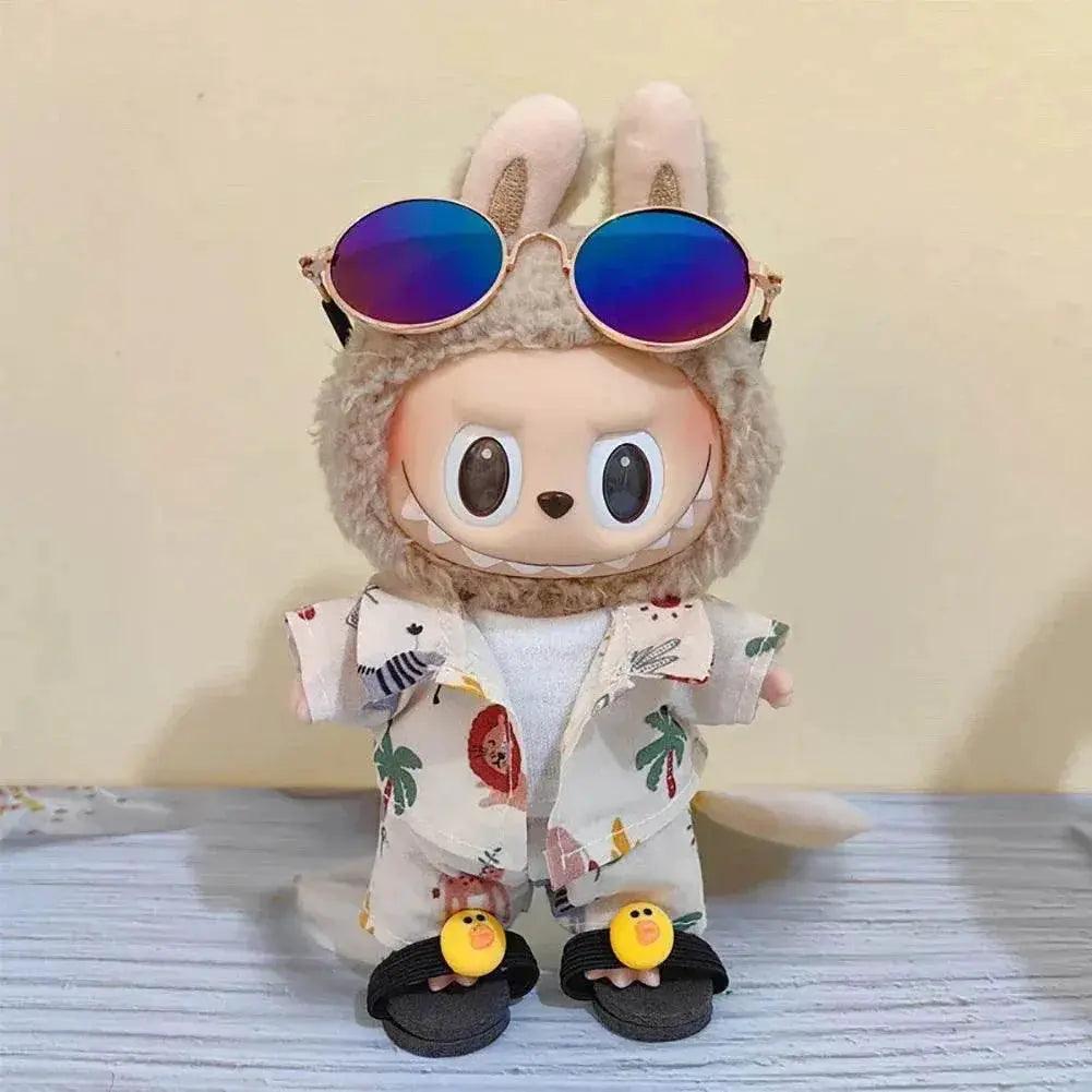  Vibrant Floral Beach Wear Set with Crocs for 17cm Dolls -  ToylandEU™