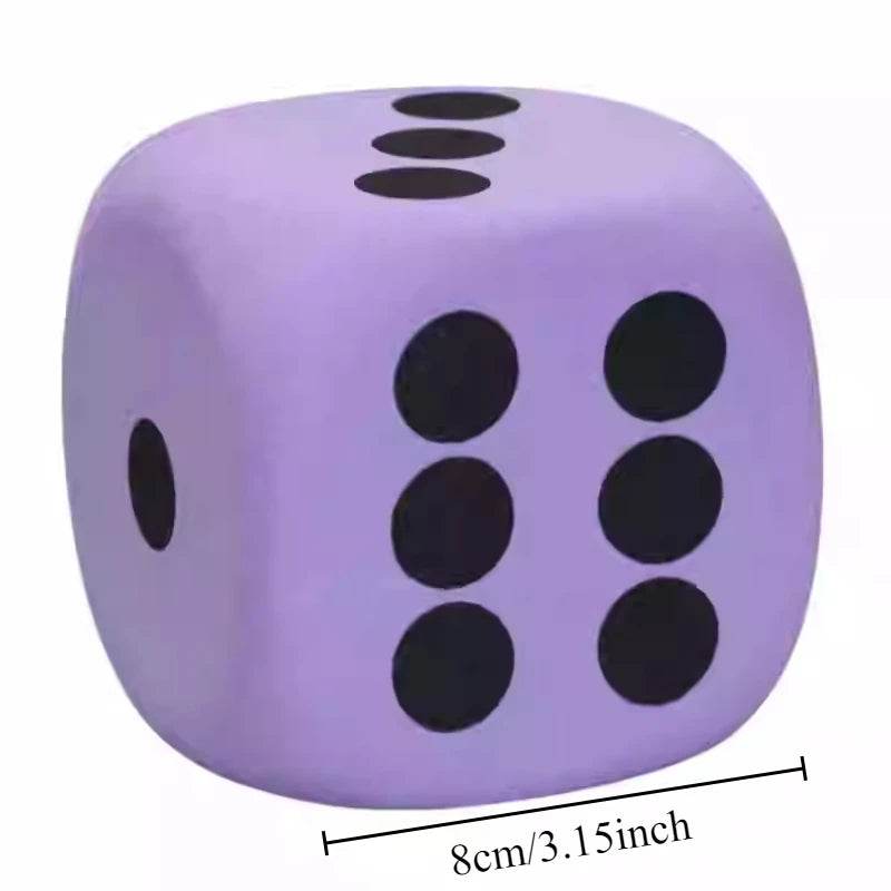 Vibrant Foam Dice Set with Random Colors for Fun Party Games and Educational Activities - ToylandEU
