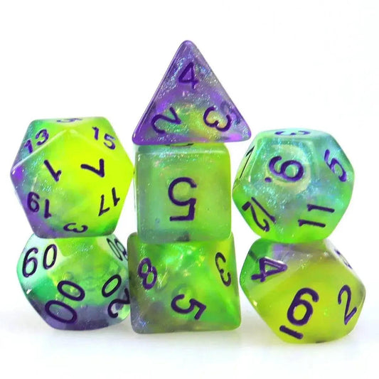  Vibrant Glow in the Dark Dice Set - 7 Colorful Options -  ToylandEU™