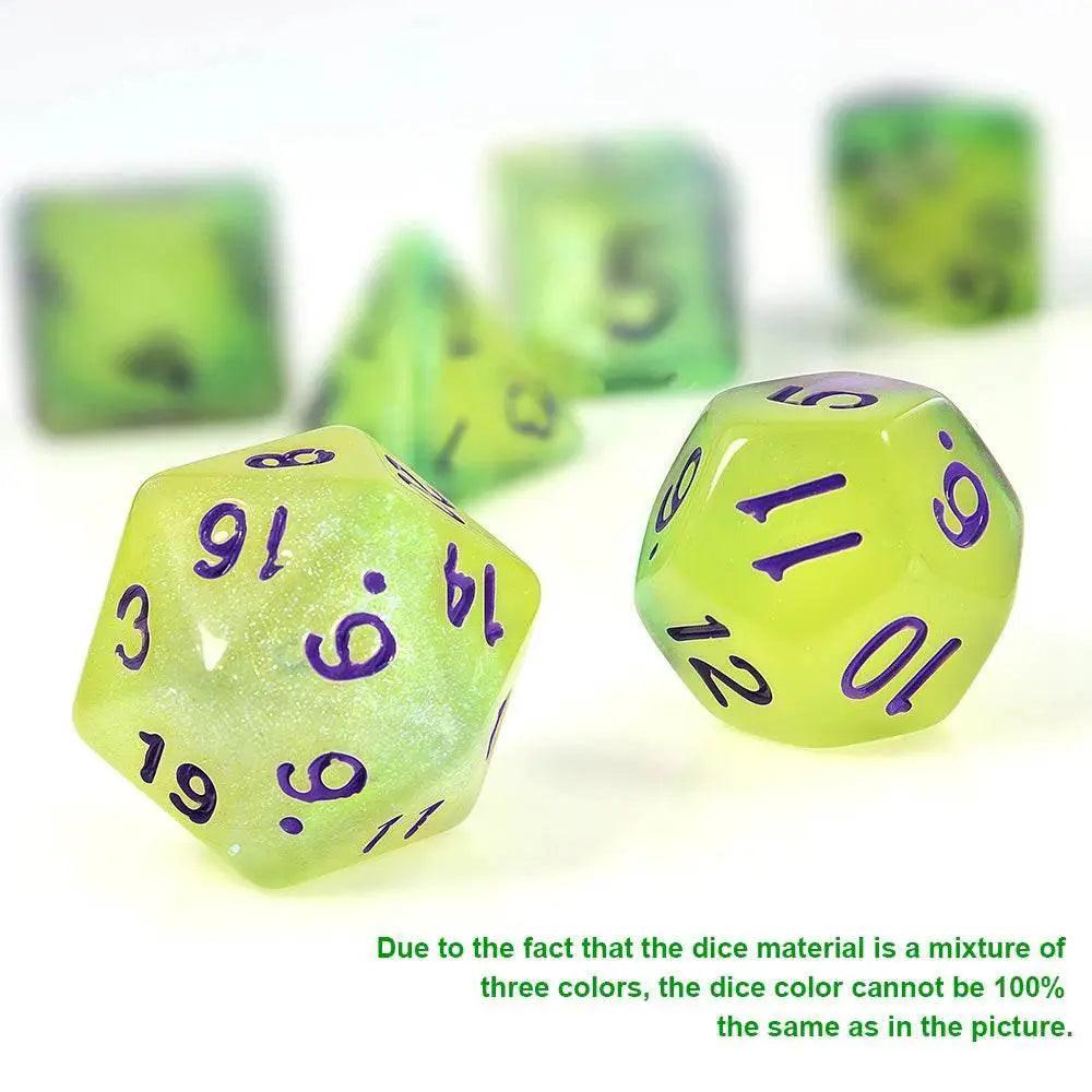  Vibrant Glow in the Dark Dice Set - 7 Colorful Options -  ToylandEU™
