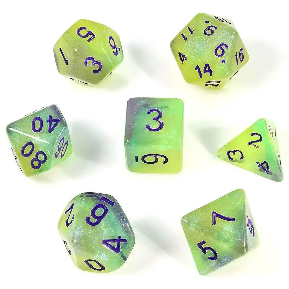 Vibrant Glow in the Dark Dice Set with 7 Colorful Options for Board Game Enthusiasts - ToylandEU