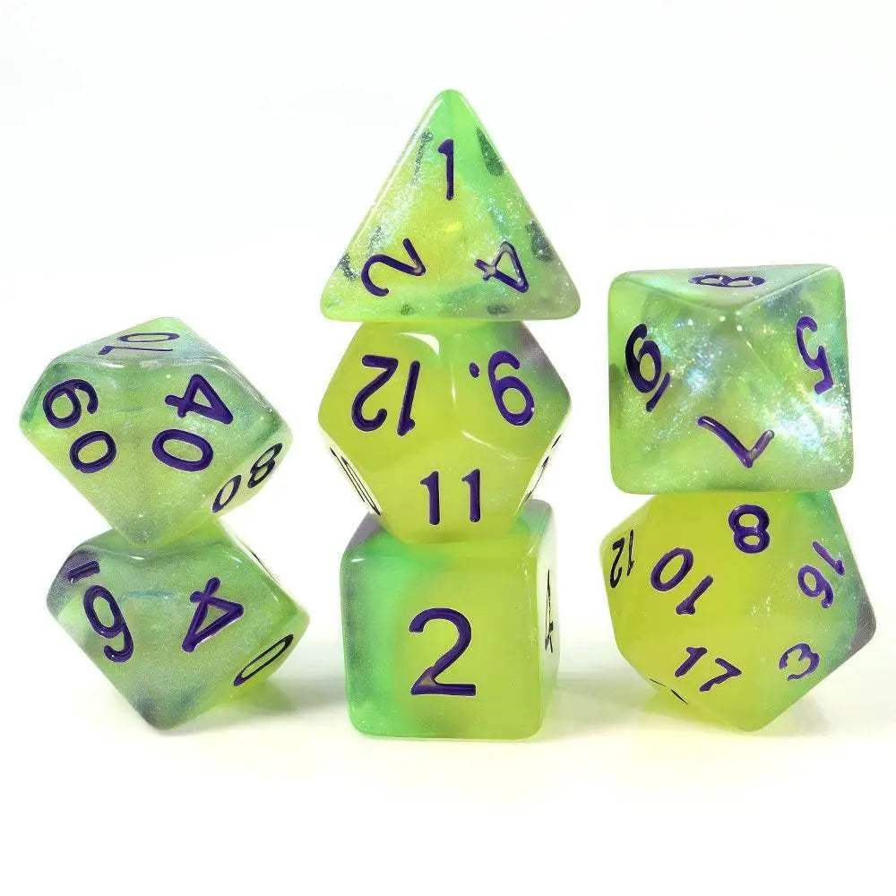 Vibrant Glow in the Dark Dice Set with 7 Colorful Options for Board Game Enthusiasts - ToylandEU