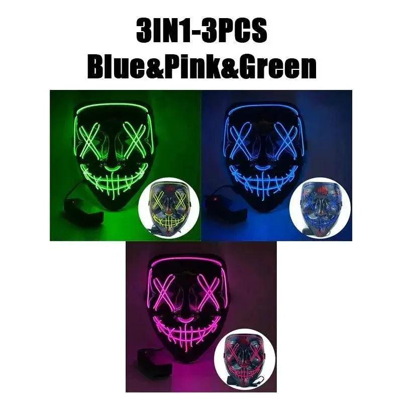  Vibrant Halloween Mask 3 Modes LED Mask Toyland EU -  ToylandEU™