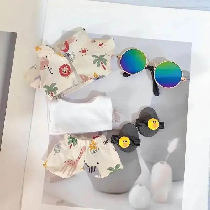 Vibrant Hawaii Summer Beach Clothes for Labubu Dolls Featuring Stylish Outfits for All Ages - ToylandEU