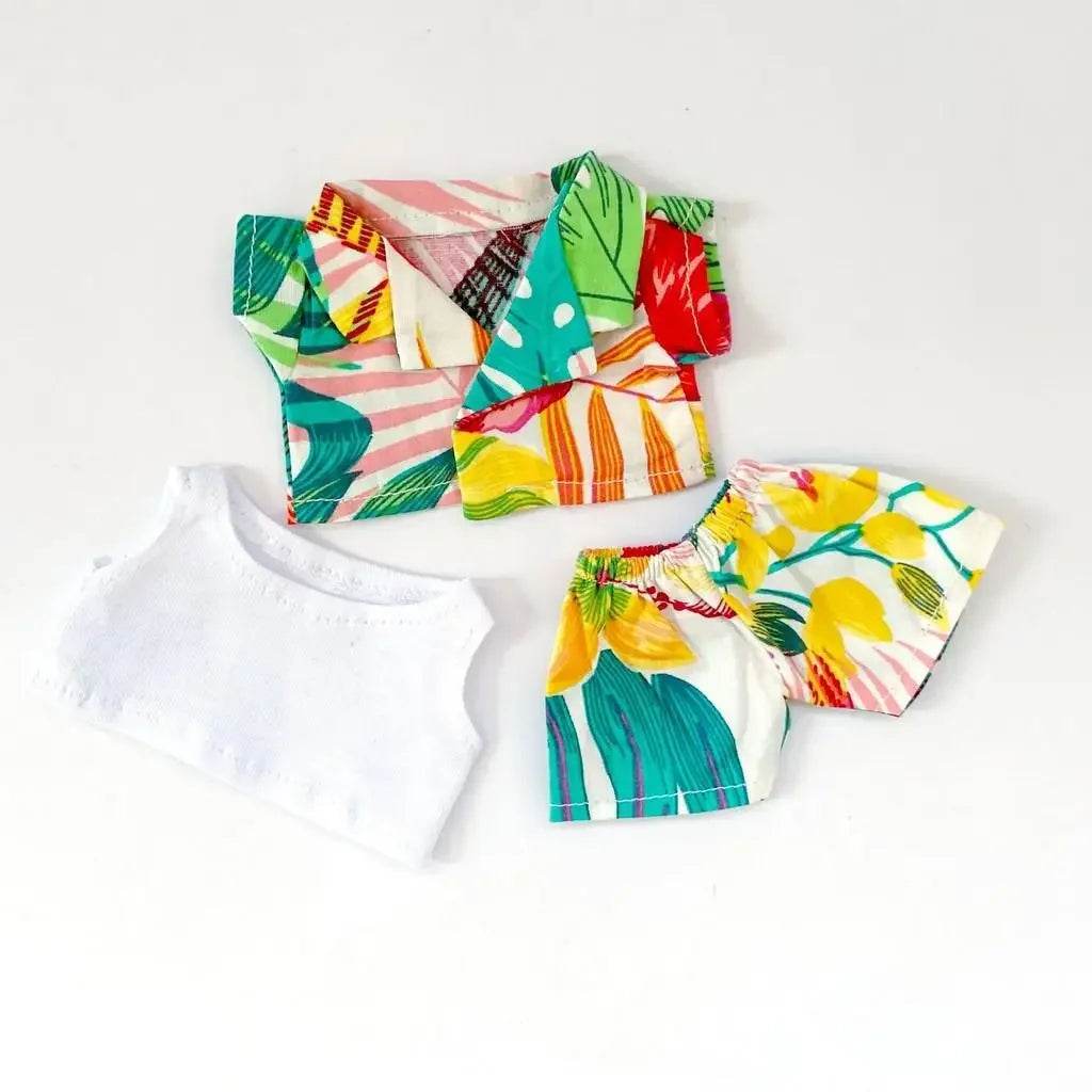 Vibrant Hawaii Summer Beach Clothes for Labubu Dolls Featuring Stylish Outfits for All Ages - ToylandEU