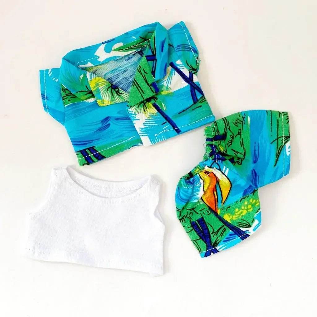 Vibrant Hawaii Summer Beach Clothes for Labubu Dolls Featuring Stylish Outfits for All Ages - ToylandEU