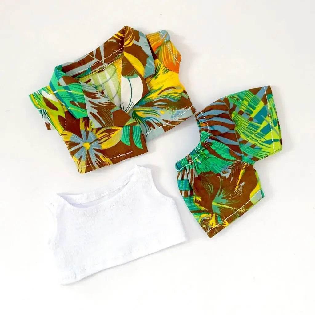 Vibrant Hawaii Summer Beach Clothes for Labubu Dolls Featuring Stylish Outfits for All Ages - ToylandEU