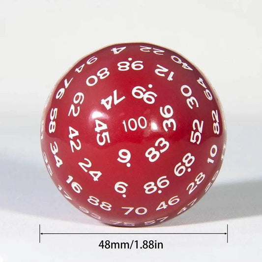  Vibrant High-Quality D100 Polyhedral Dice Set for Games -  ToylandEU™