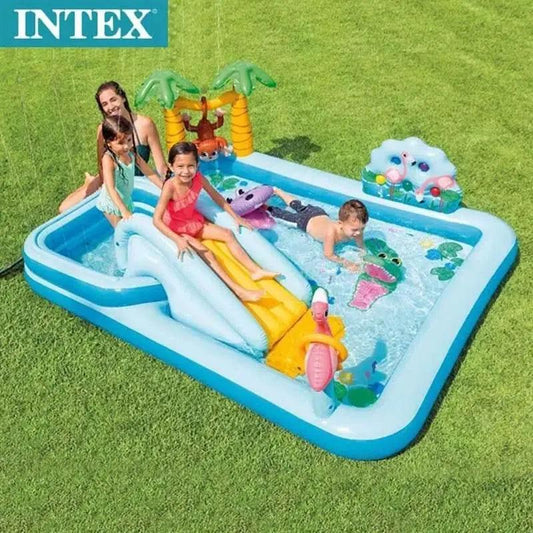  Vibrant Inflatable Crocodile Water Slide for Kids Toyland EU -  ToylandEU™