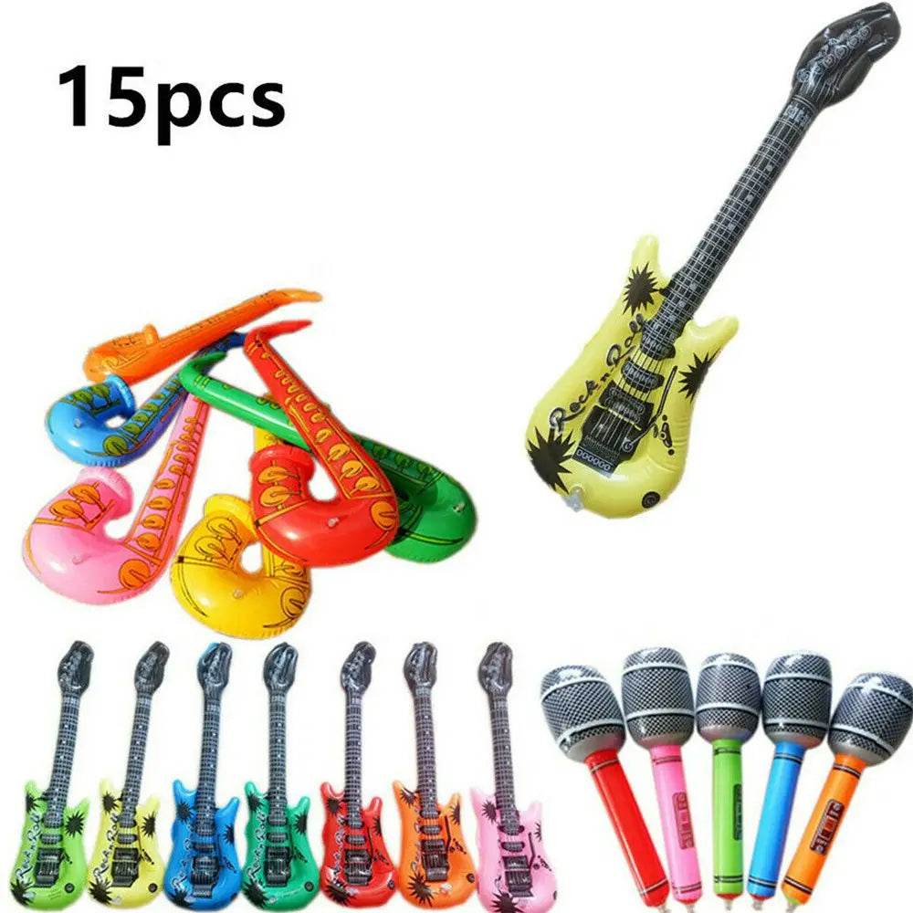 Vibrant Inflatable Instruments Toy Set with Realistic Sound Effects for Kids Party Entertainment - ToylandEU