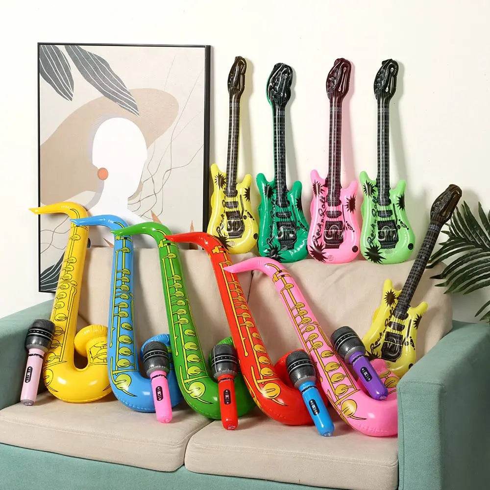 Vibrant Inflatable Instruments Toy Set with Realistic Sound Effects for Kids Party Entertainment - ToylandEU