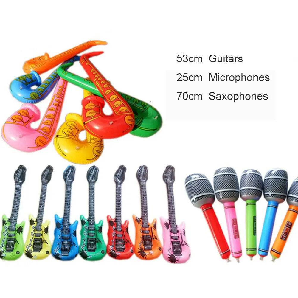 Vibrant Inflatable Instruments Toy Set with Realistic Sound Effects for Kids Party Entertainment - ToylandEU