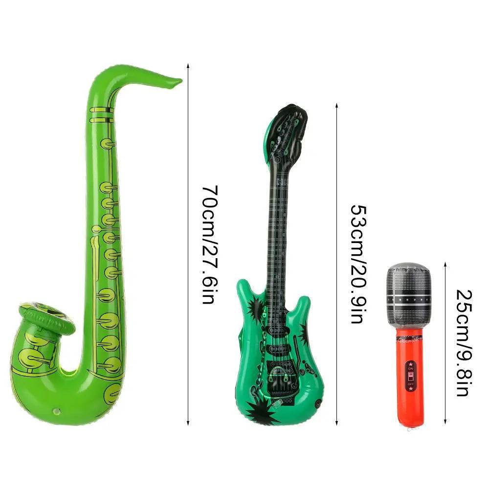 Vibrant Inflatable Instruments Toy Set with Realistic Sound Effects for Kids Party Entertainment - ToylandEU