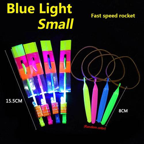 Vibrant LED Arrow Rocket Helicopters - 50/100pcs Flying Fun! - ToylandEU