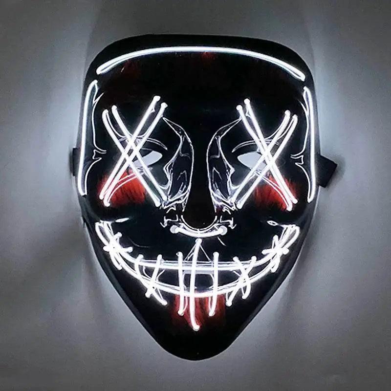  Vibrant LED Face Mask Neon Cosplay Mask Toyland EU -  ToylandEU™