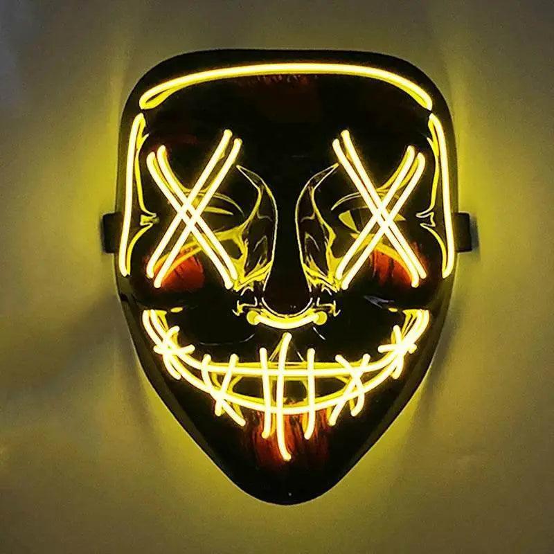 Vibrant LED Face Mask Neon Cosplay Mask Toyland EU -  ToylandEU™