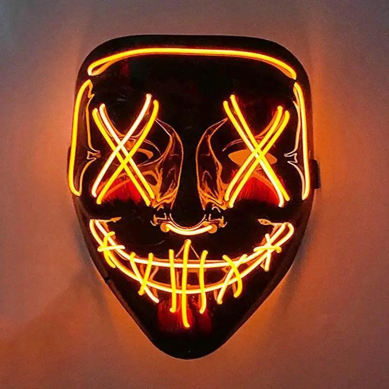  Vibrant LED Face Mask Neon Cosplay Mask Toyland EU -  ToylandEU™