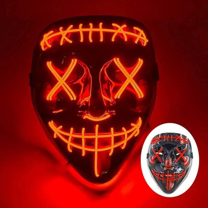  Vibrant LED Face Mask Neon Cosplay Mask Toyland EU -  ToylandEU™