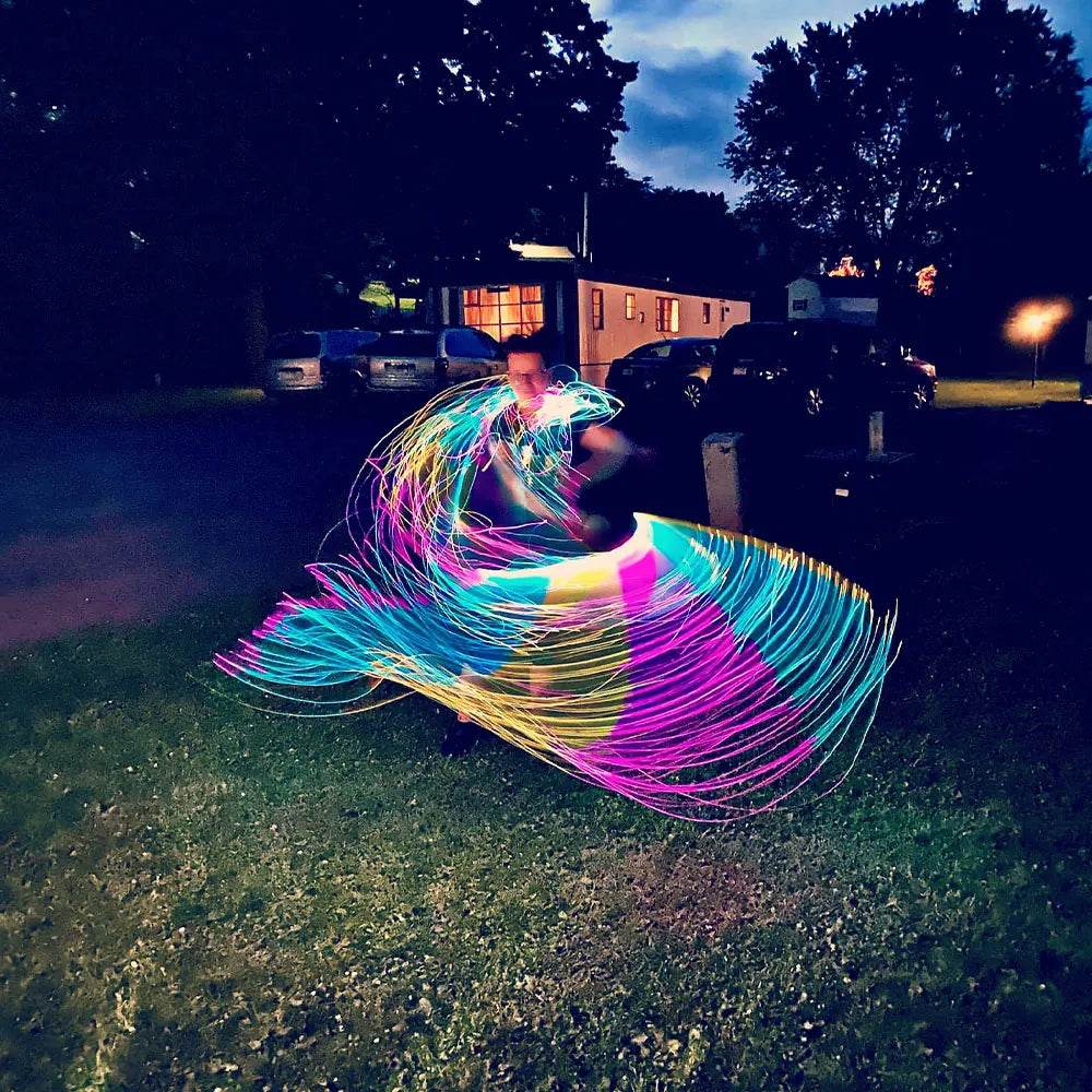 Vibrant LED Light Whip Multi Color Handheld Party Toy - ToylandEU