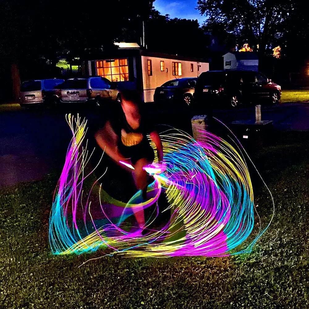 Vibrant LED Light Whip Multi Color Handheld Party Toy - ToylandEU