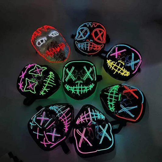  Vibrant LED Purge Mask For Halloween Cosplay Toyland EU -  ToylandEU™