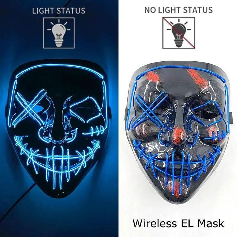  Vibrant LED Purge Neon Glow Mask 2 AAA Toyland EU -  ToylandEU™