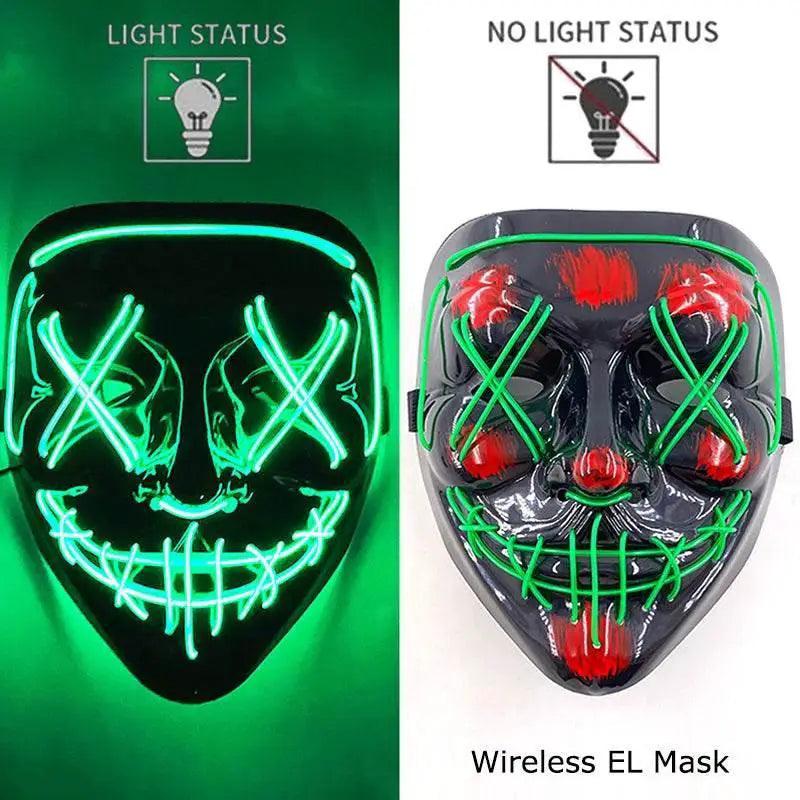  Vibrant LED Purge Neon Glow Mask 2 AAA Toyland EU -  ToylandEU™
