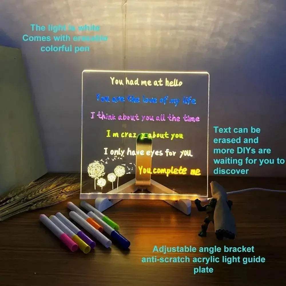  Vibrant LED Writing Board USB Erasable Toyland EU -  ToylandEU™