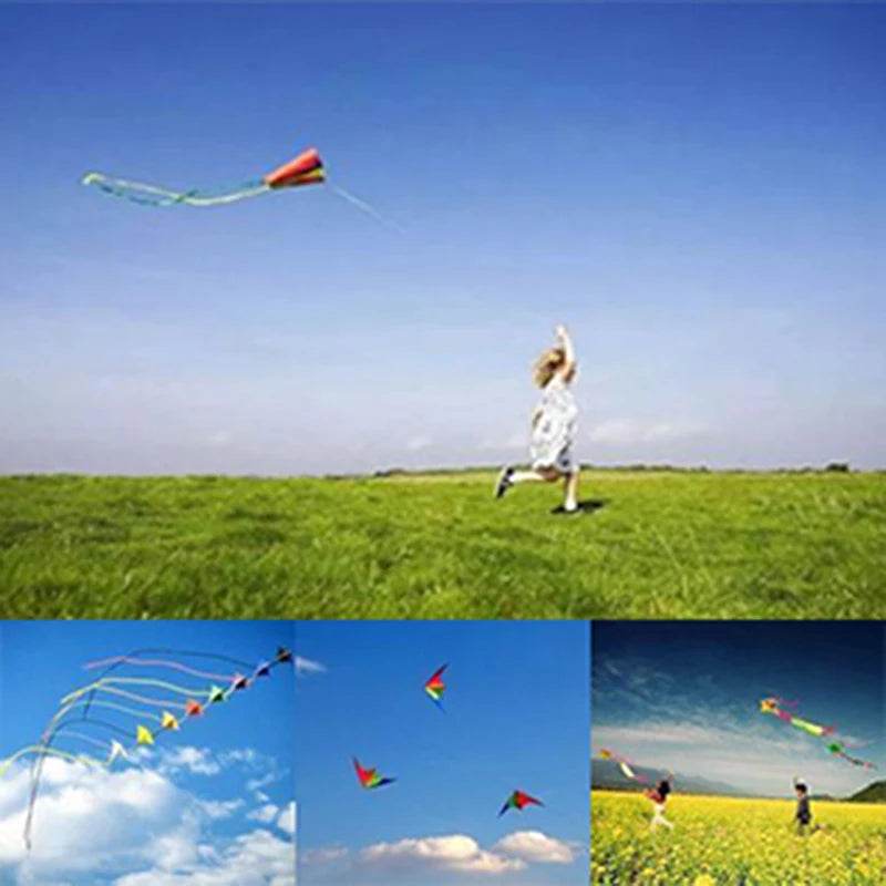 Vibrant Large Nylon Delta Kite for Kids - Easy Fly Outdoor Fun! - ToylandEU